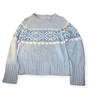 Vintage y2k knitted fair-isle sequin baby fit  sweater